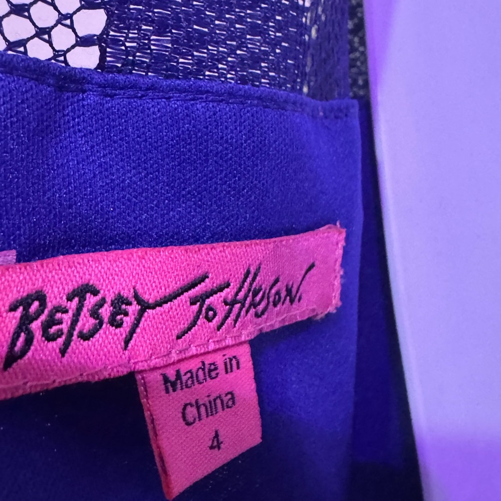 Violet Betsey Johnson party dress, size 4, Y2k